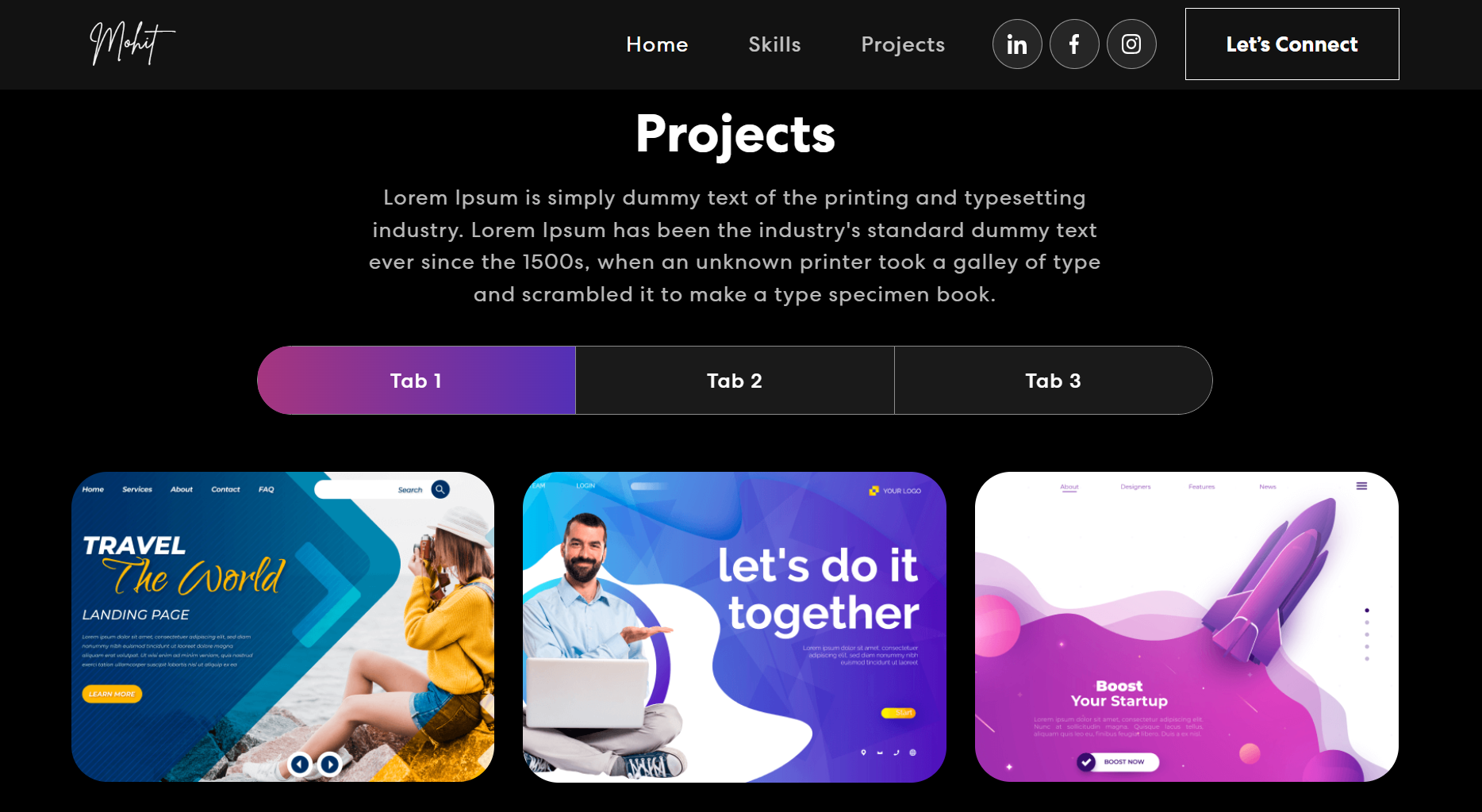 Projects Section